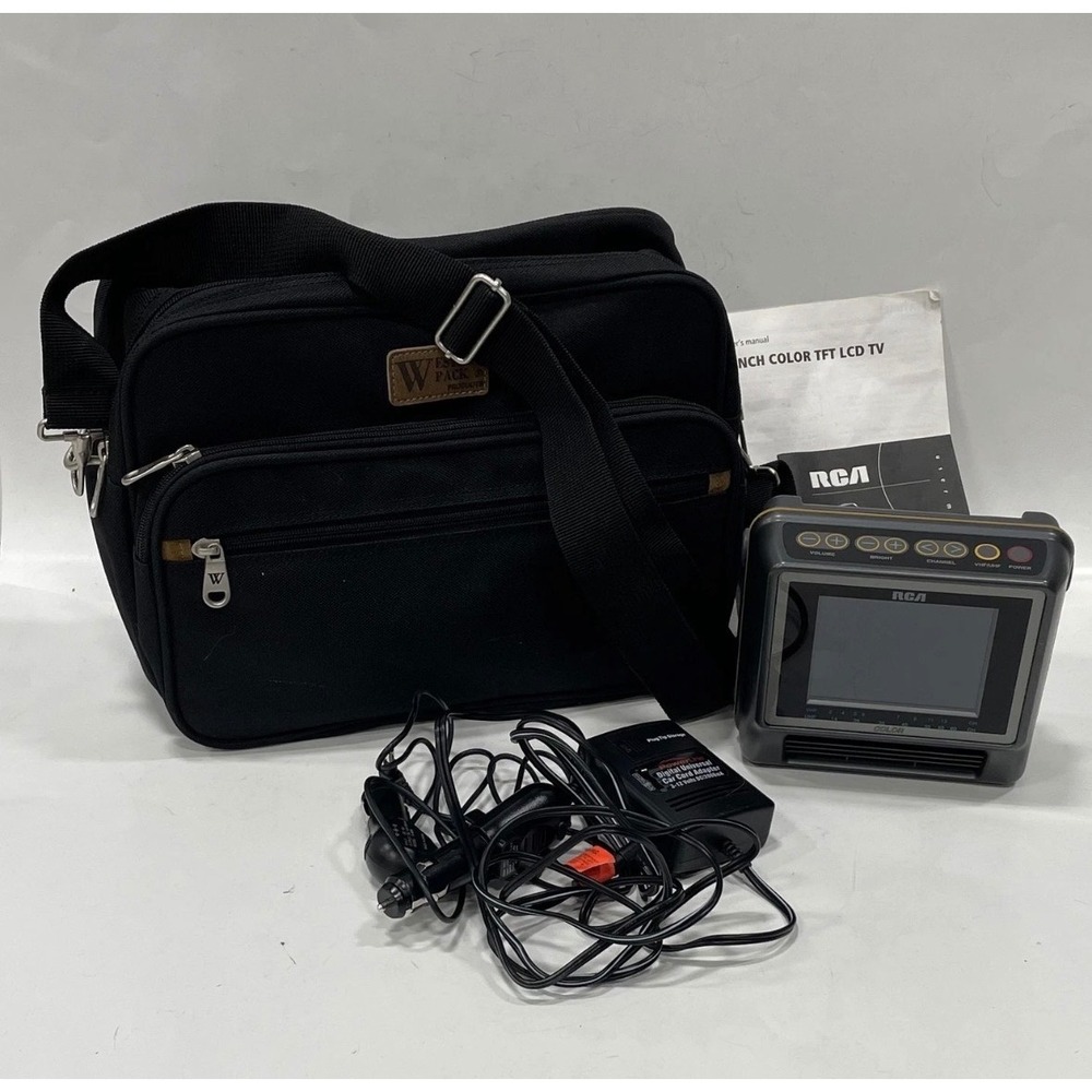 Vintage RCA Handheld TV 4 Inch LCD Color Screen Radio Shack Y2K 1999
west pack